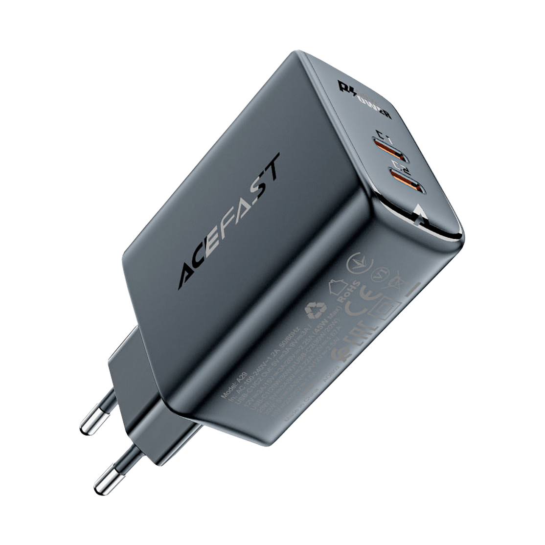 AceFast GaN PD 50W 2-Port USB-C Charger A29