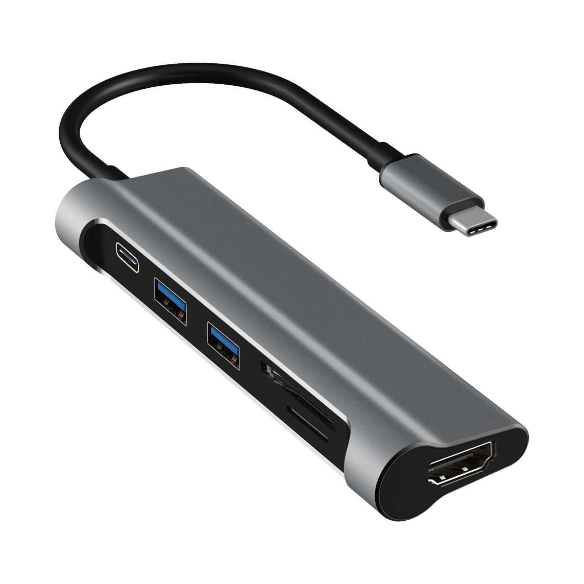 هاب شش پورت USB-C جی سی پال مدل JCP6217