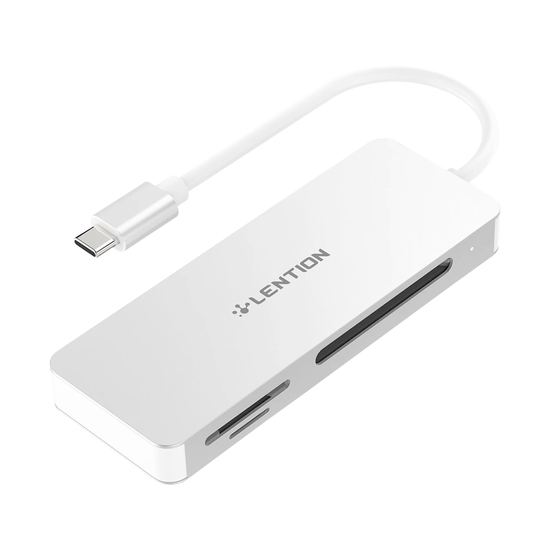 Lention USB-C Card Reader CF SD Micro-SD C12