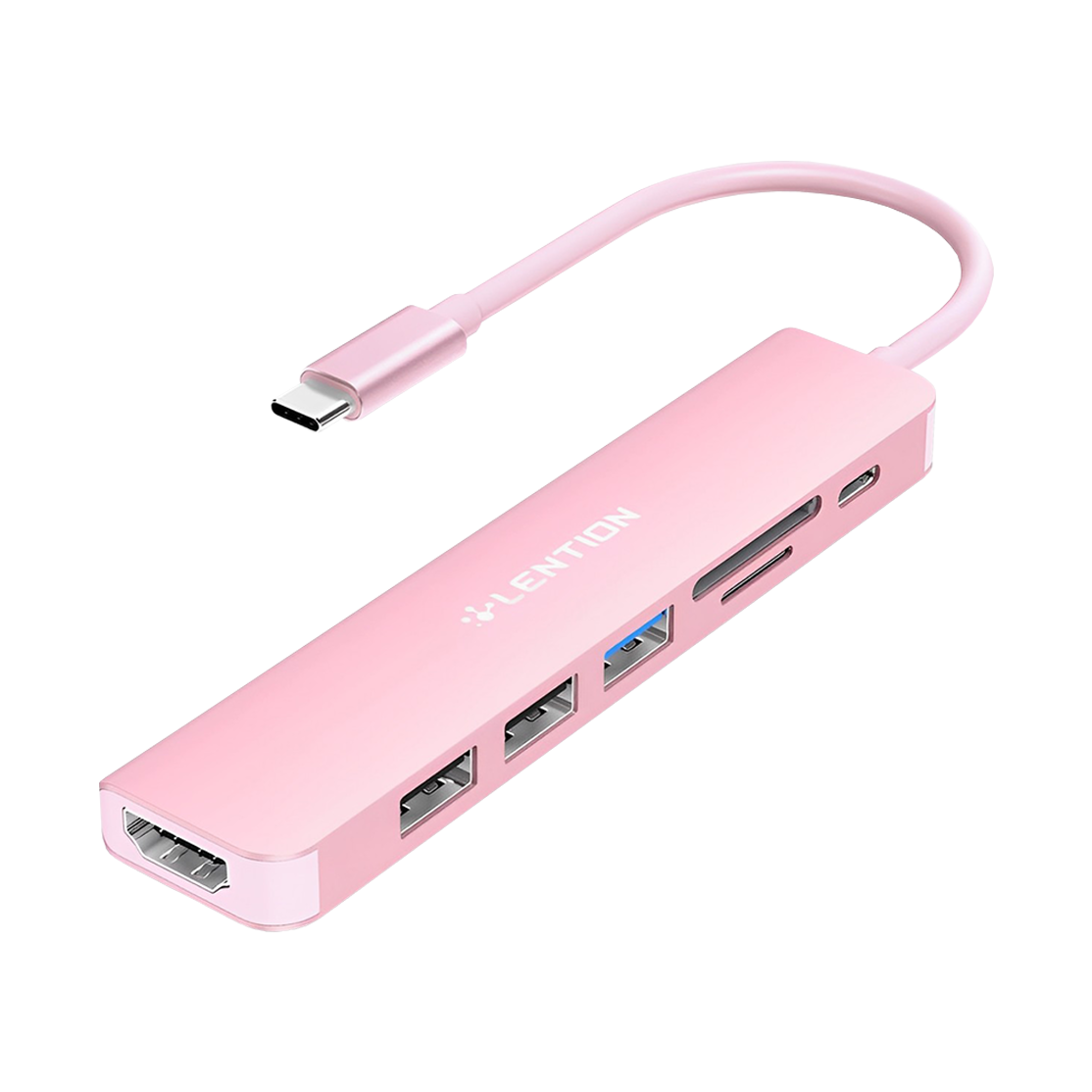 Lention USB-C Hub 7 in1 Stable Driver CE18