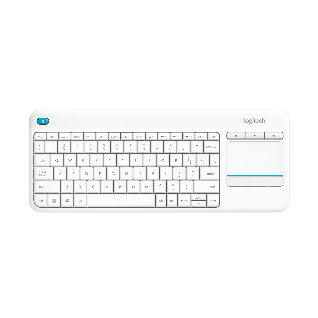 Logitech Keyboard Wireless Plus Touch Pad K400