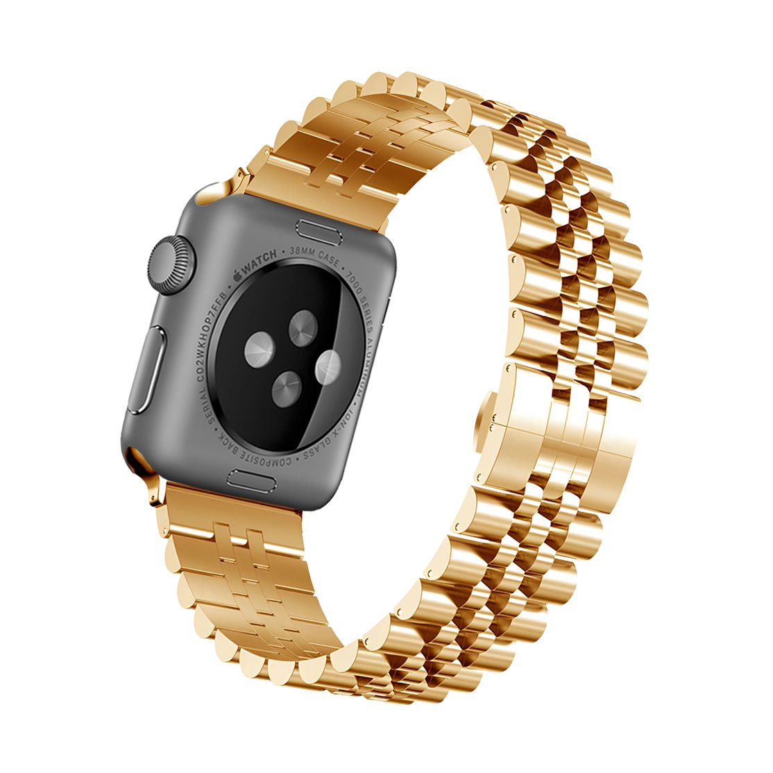 Stainless Steel Strap Apple Watch Band 5 Beads