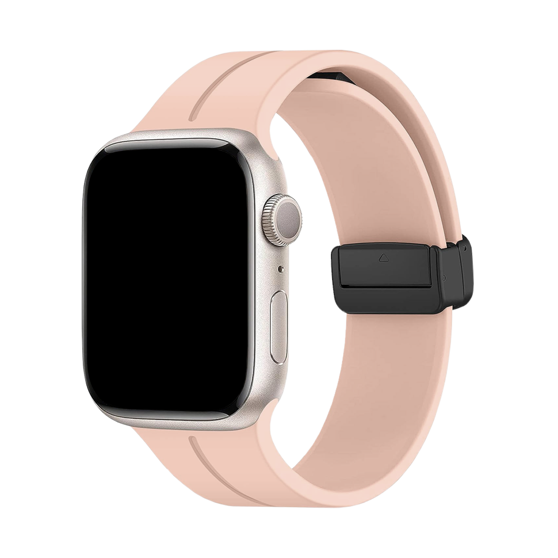 Unipha Apple Watch Silicone Band Magnetic D-Buckle Strap Stylish Creative